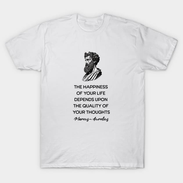 Marcus Aurelius Stoic Philosophy T-Shirt by Stoic King